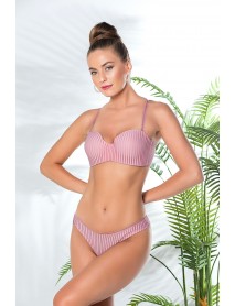 Gallipoli Strapless Bra And Slip Panties B,C,D Cup Set Pink 31761