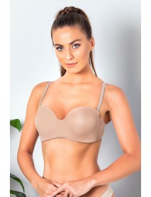 Gallipoli Strapless Lotus C,D Cup Bra Cappucino 11260
