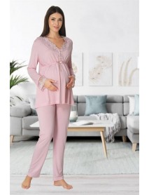 Effortt Puffer Pajama Set 8092 Pink