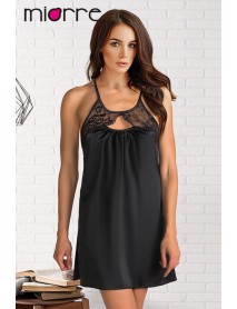 Miorre Lace Detailed Satin Nightgown 001-000484 