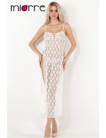 Miorre Pasionara Deep Slit Lace Nightgown 001-000095 