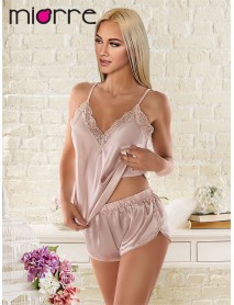Miorre Satin Powder Shorts Set 001-000406 