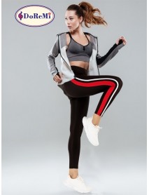 002-000872  DoReMi Active Sportive Double Striped Tights