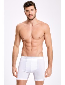 İlke Lycra Long Leg Boxer White 005