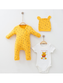 COŞAY BABY BOY 3-6-9 MONTHS TEDDY BODY OVERALLS 0069