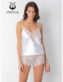 Phevos Lace Detailed Satin Fancy Jumpsuit  012-000113 