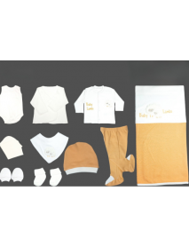NENNY BABY UNISEX 0-3 MONTHS LAMB EMBROIDERED SET OF 10 04
