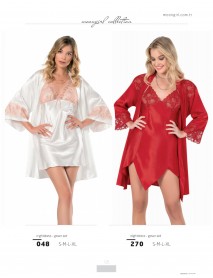 Moongirl 2-Pieces Short Nightgown Set 048 