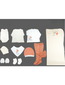 NENNY BABY GIRL 0-3 MONTHS ELEPHANT HEART SET OF 10 05