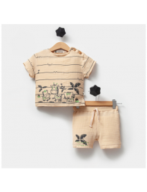 HIPPIL BOYS 9-12-18 MONTHS JUNGLE FRIENDS SUIT 0522