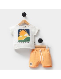 Hippil Boy's 9-12-18 Month Fun Outdoor Muslin Set 0526HPxx