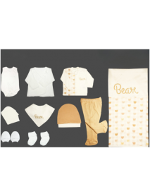 NENNY BABY BOY 0-3 MONTHS BEAR EMBROIDERED 10 PIECE SET 06
