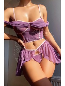 NightLight Fantasy Cleopatra Costume Purple 064