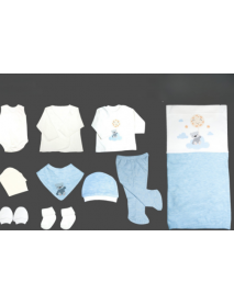 NENNY BABY BOY 0-3 MONTHS CLOUD TEDDY 10 PIECE SET 07