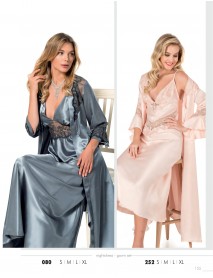 Moongirl 2-Pieces Long Nightgown Set 080