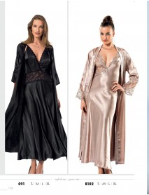 Moongirl 2-Pieces Long Nightgown Set 8102 