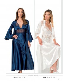 Moongirl 2-Pieces Long Nightgown Set 092