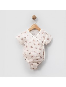 LOVEMAXX GIRL 0/3-3/6-6/9 MONTHS FLORAL MUSLIN ROMPER 1004