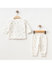 HUGS BOY 6-9-12-18 MONTHS PINEAPPLE PATTERNED SET 10131
