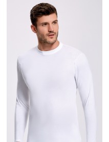 İlke Jersey Long Sleeve 0 Collar White (BigSize) 1020
