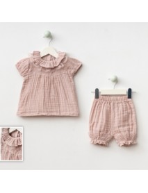 CFRA KIDS 6-9-12-18 MONTHS MUSLIN SUIT WITH SHORTS 10302