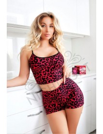 NightLight Zebra Pattern Shorts Set 1082