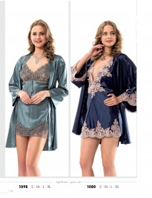 Moongirl 2-Pieces Short Nightgown Set 1098 