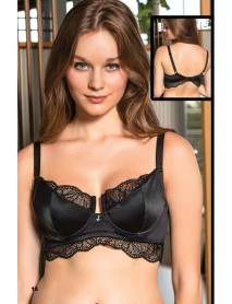 Gallipoli Satin Lace B-C-D Cup Minimizer Bra 11150