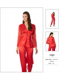 Pierre Cardin 2 Piece Red Pyjama Set 1121