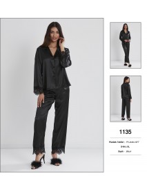 Pierre Cardin 2 Piece Black Pyjama Set 1135