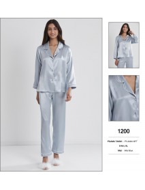 Pierre Cardin 2 Piece Blue Pyjama Set 1200
