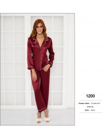 Pierre Cardin 2 Piece Burgundy Pyjama Set 1200