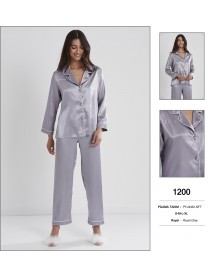 Pierre Cardin 2 Piece Grey Pyjama Set 1200