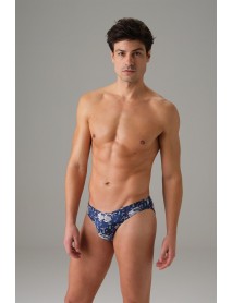 Doreanse Men's Blue Printed Slip 1203