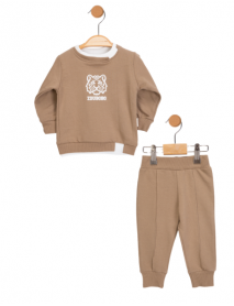 PICOSSA BOYS 6-9-12-18 MONTHS TIGER 2-PIECE SUIT 1243
