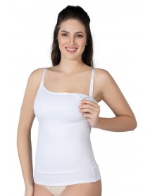 Emay 1402 Modal Cotton Breastfeeding Athlete Corset White