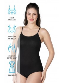 Emay 1415 Modal Cotton Snap Bodysuit Black