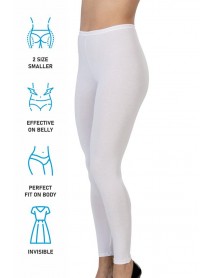 Emay 1432 Modal Cotton Long Tights White