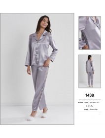 Pierre Cardin 2 Piece Grey Pyjama Set 1438 