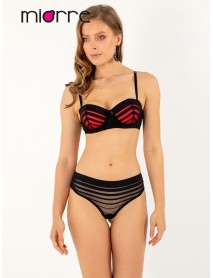 Miorre Strapless Half Padded Bra Panty Set 148-006870 