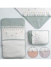 GAYE BABY GIRL FLORAL SCARFLED 3-PIECE UNDERWEAR SET 1502