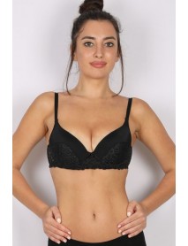 Lace Padded Bra Moonlight 155 Black