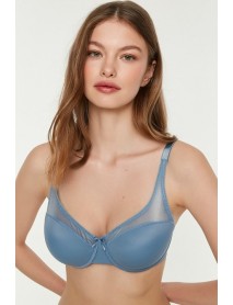 New Bra Soft Cup Unsupported Bra Blue 1790