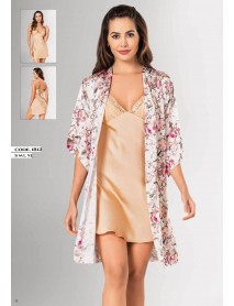 Loriva Short 2-Piece Nightgown,Dressing Gown Set 1812