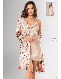 Loriva Short 2-Piece Nightgown,Dressing Gown Set 1831