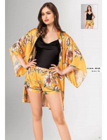 Loriva 3-Pieces Kimono Short Set 1848