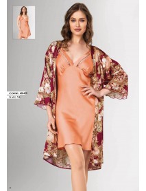 Loriva Short 2-Piece Nightgown,Dressing Gown Set 1849