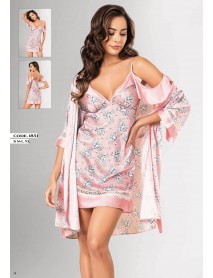 Loriva Short 2-Piece Nightgown,Dressing Gown Set 1851