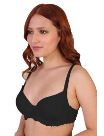 MI 189D Padded Lace Underwire Bra Black