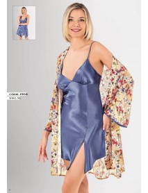 Loriva Satin,Nightgown,Dressing Gown Set Of 2 1904